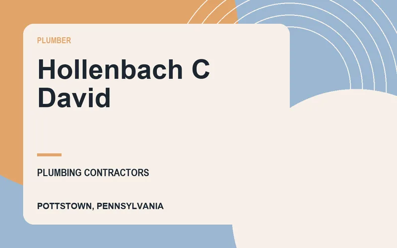 Hollenbach C David in Pottstown, Pennsylvania
