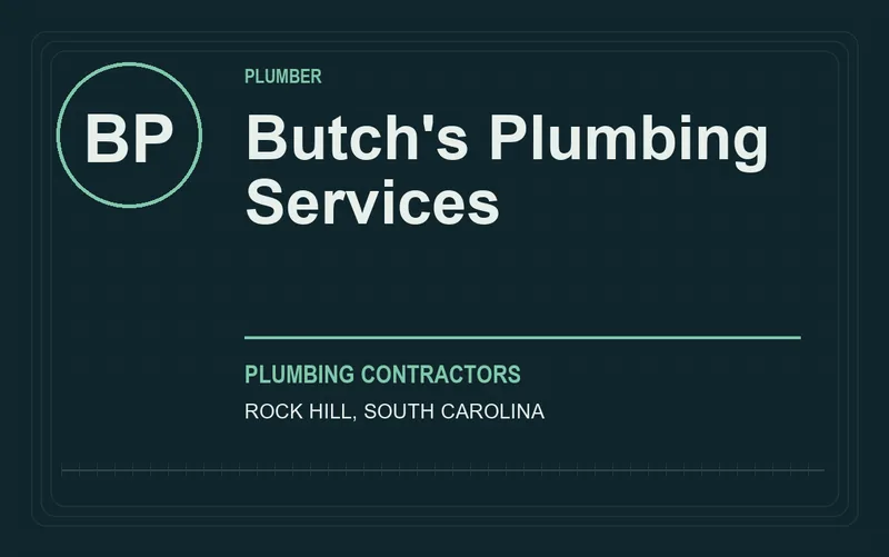 Butch's Plumbing Services in Rock Hill, South Carolina