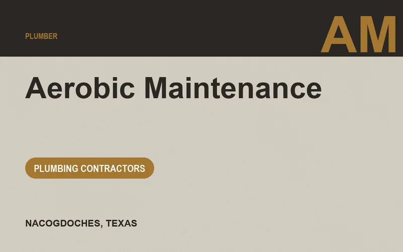 Aerobic Maintenance in Nacogdoches, Texas