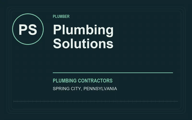 Plumbing Solutions in Spring City, Pennsylvania