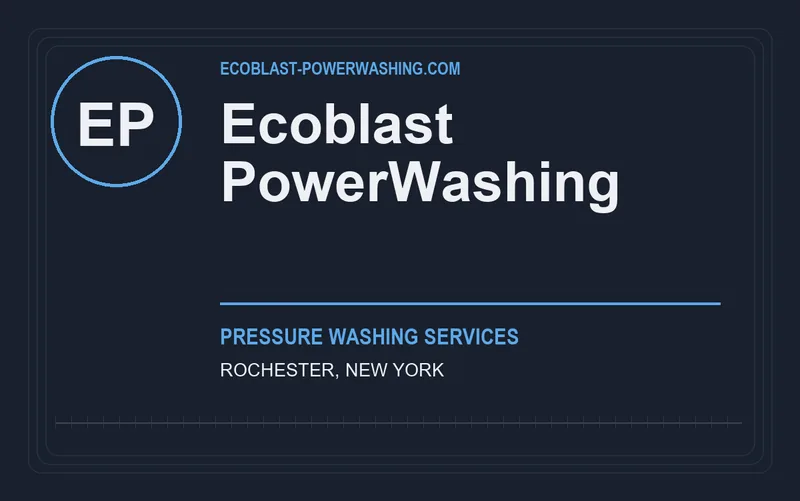 Ecoblast PowerWashing in Rochester, New York