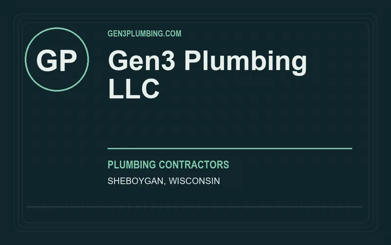 Gen3 Plumbing LLC in Sheboygan, Wisconsin