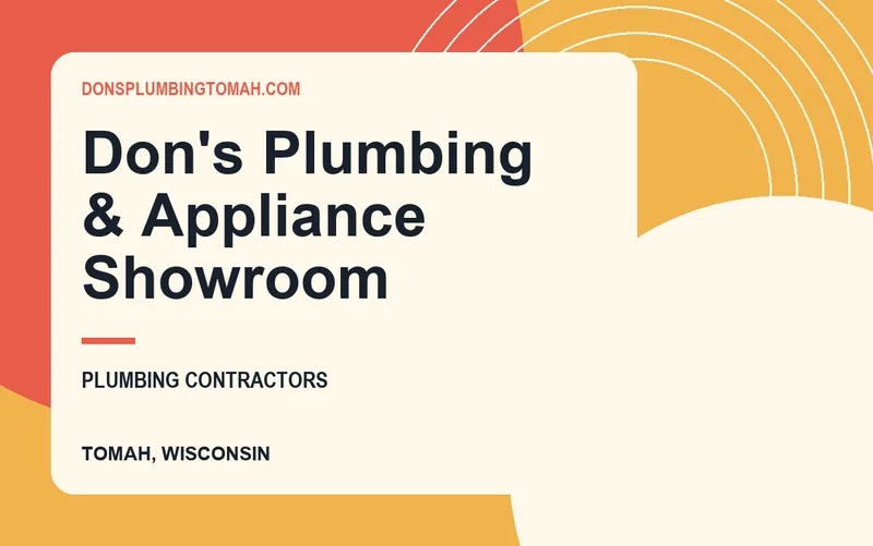 Don's Plumbing & Appliance Showroom in Tomah, Wisconsin