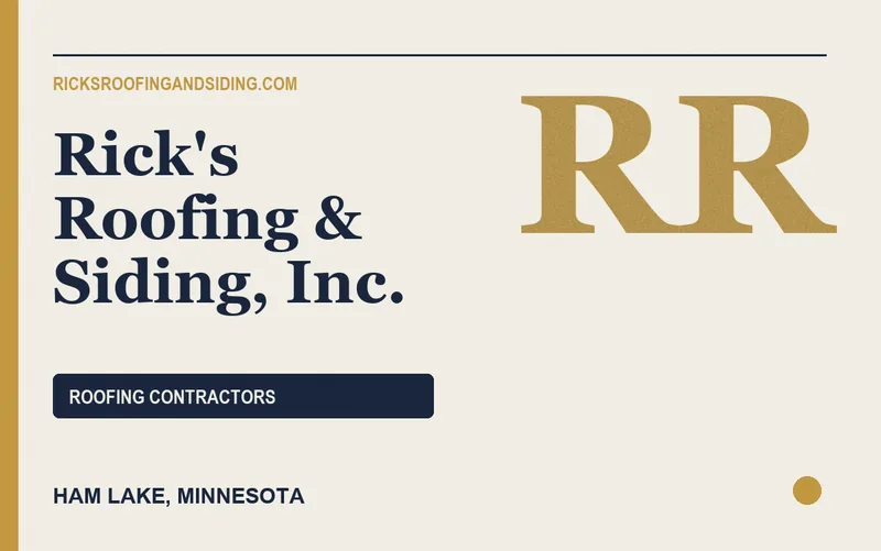 Rick's Roofing & Siding, Inc. in Ham Lake, Minnesota