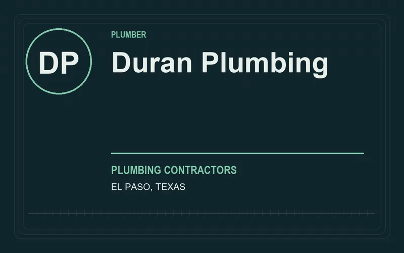 Duran Plumbing in El Paso, Texas