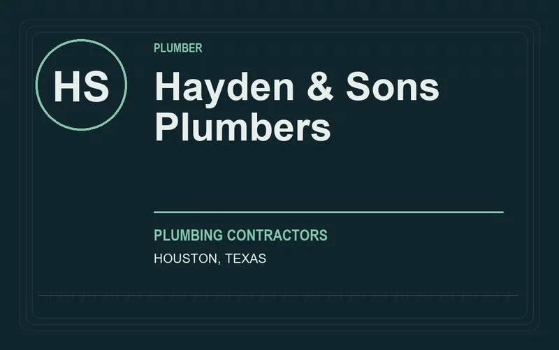 Hayden & Sons Plumbers in Houston, Texas