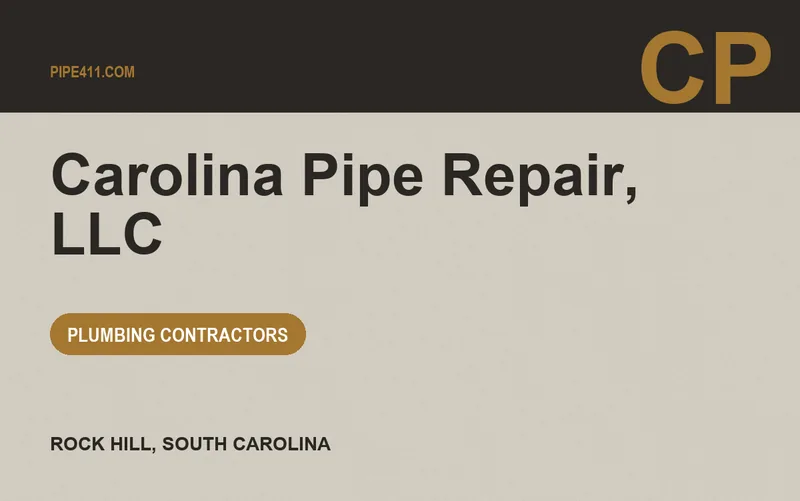 Carolina Pipe Repair, LLC in Rock Hill, South Carolina