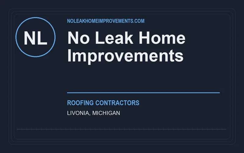 No Leak Home Improvements in Livonia, Michigan