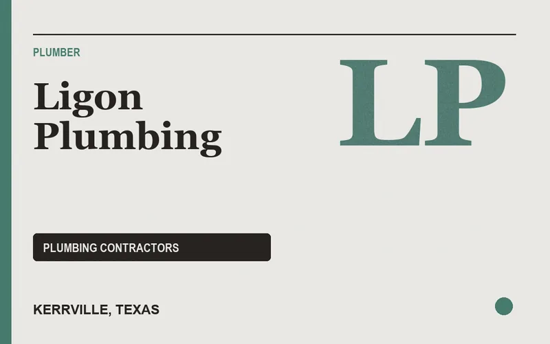 Ligon Plumbing in Kerrville, Texas