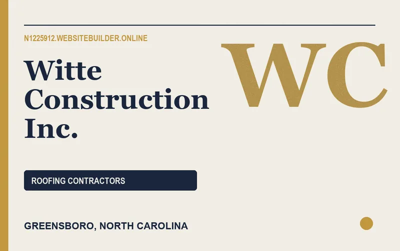 Witte Construction Inc. in Greensboro, North Carolina