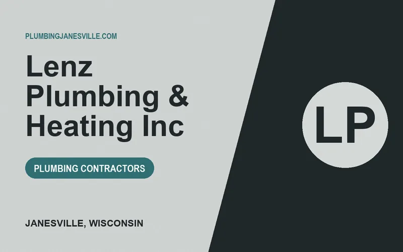 Lenz Plumbing & Heating Inc in Janesville, Wisconsin