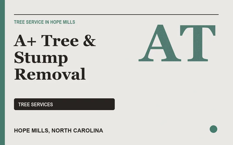 A+ Tree & Stump Removal in Hope Mills, North Carolina