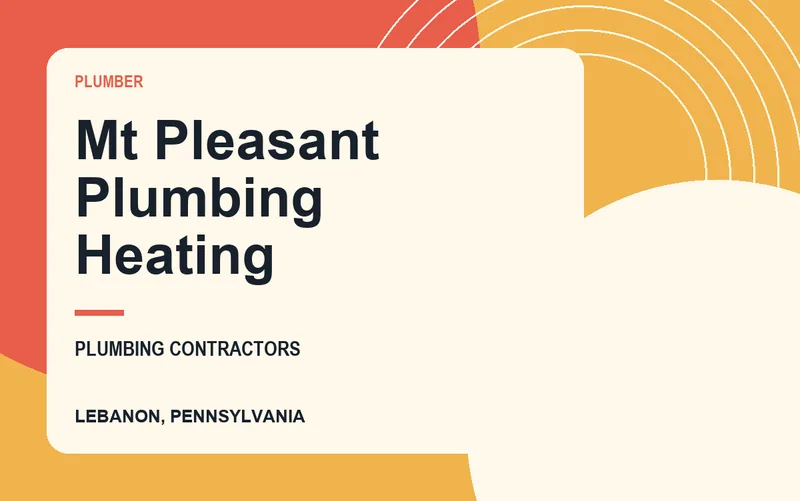 Mt Pleasant Plumbing Heating in Lebanon, Pennsylvania