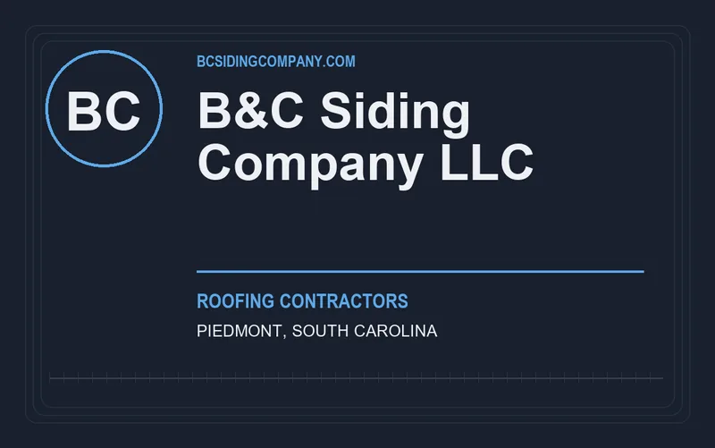 B&C Siding Company LLC in Piedmont, South Carolina