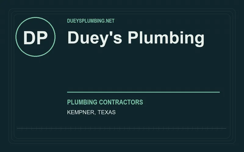 Duey's Plumbing in Kempner, Texas