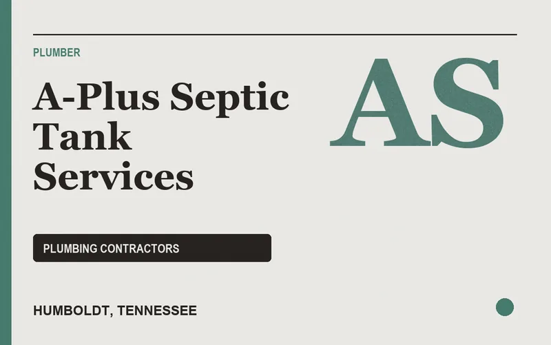 A-Plus Septic Tank Services in Humboldt, Tennessee