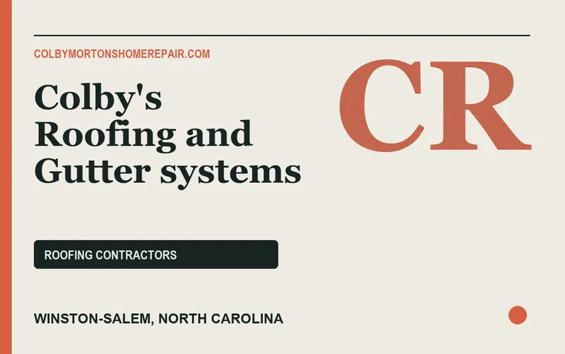 Colby's Roofing and Gutter systems in Winston-Salem, North Carolina