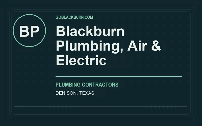 Blackburn Plumbing, Air & Electric in Denison, Texas