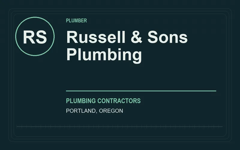 Russell & Sons Plumbing in Portland, Oregon