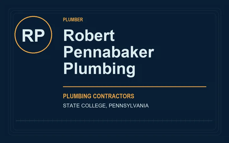 Robert Pennabaker Plumbing in State College, Pennsylvania