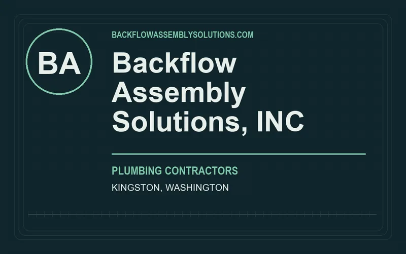 Backflow Assembly Solutions, INC in Kingston, Washington