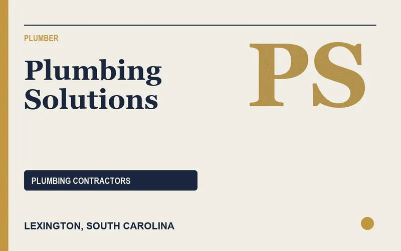 Plumbing Solutions in Lexington, South Carolina