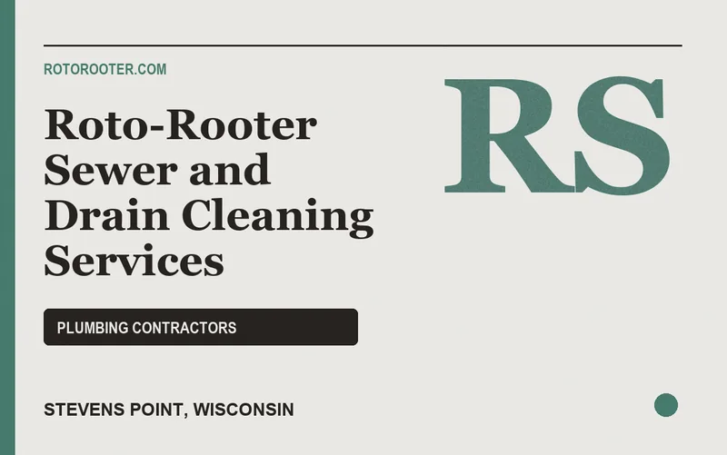 Roto-Rooter Sewer and Drain Cleaning Services in Stevens Point, Wisconsin