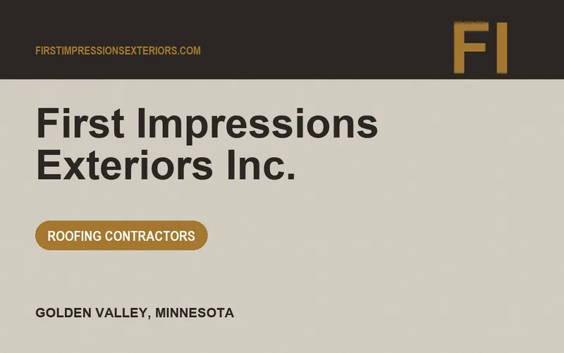 First Impressions Exteriors Inc. in Golden Valley, Minnesota