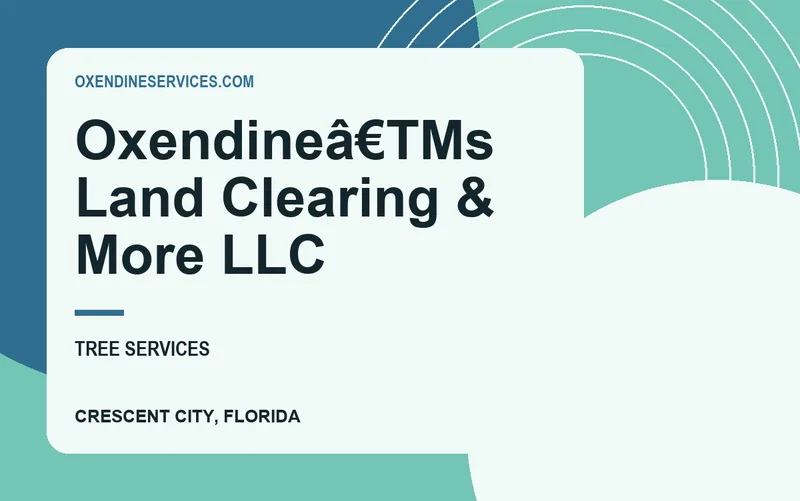 Oxendineâ€TMs Land Clearing & More LLC in Crescent City, Florida