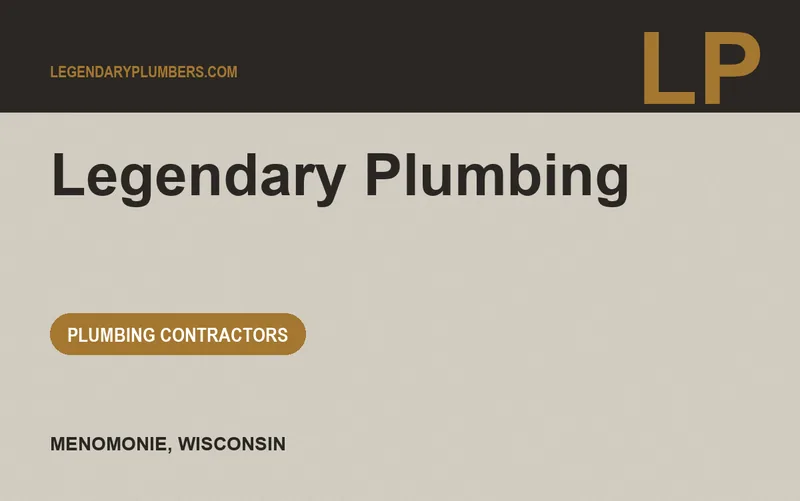 Legendary Plumbing in Menomonie, Wisconsin
