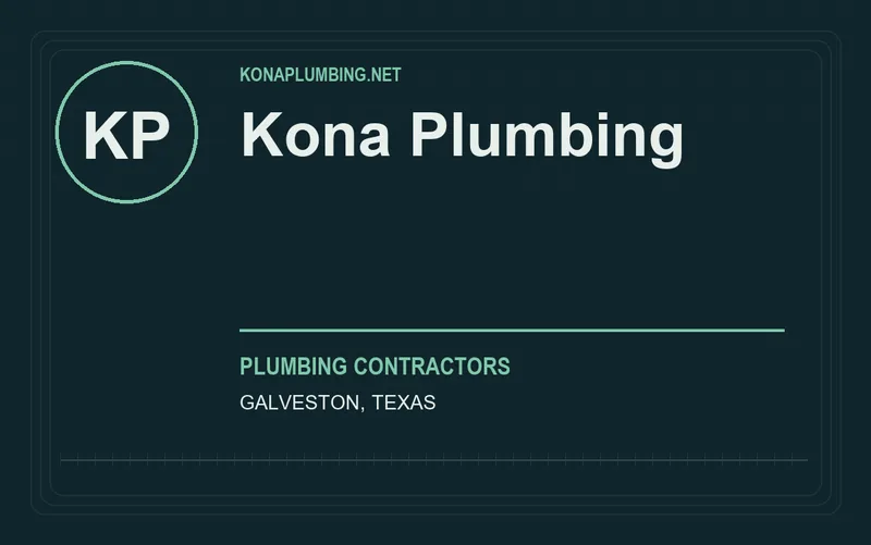 Kona Plumbing in Galveston, Texas