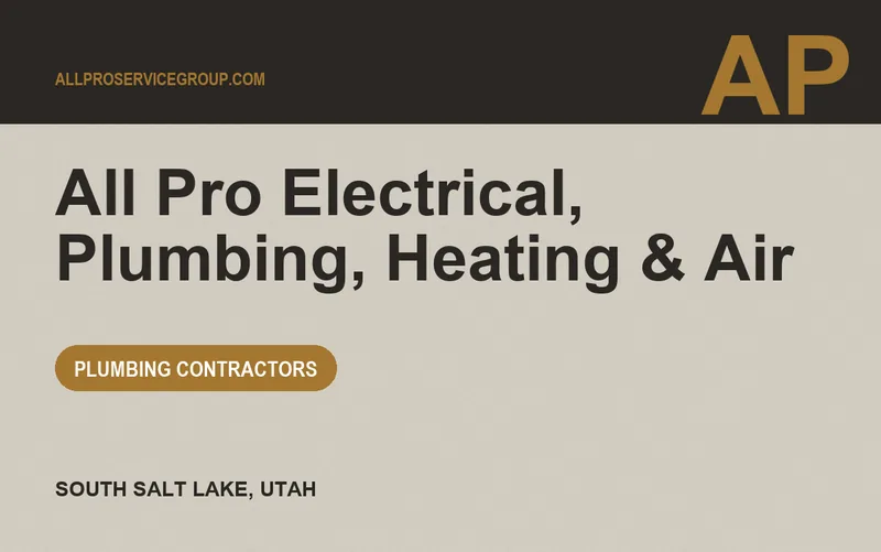 All Pro Electrical, Plumbing, Heating & Air in South Salt Lake, Utah