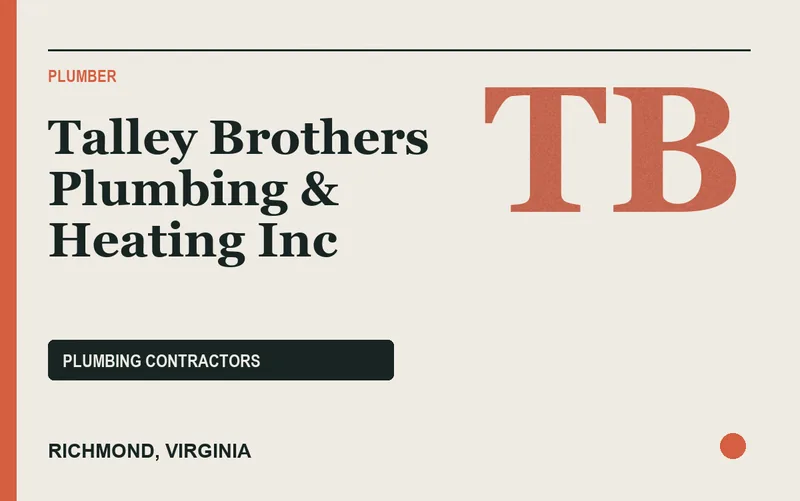 Talley Brothers Plumbing & Heating Inc in Richmond, Virginia