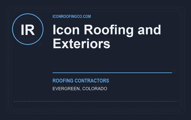 Icon Roofing and Exteriors in Evergreen, Colorado