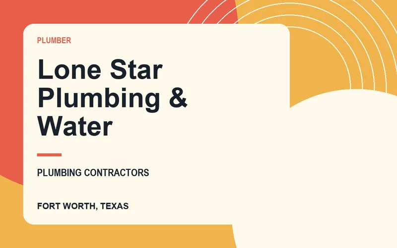 Lone Star Plumbing & Water in Fort Worth, Texas