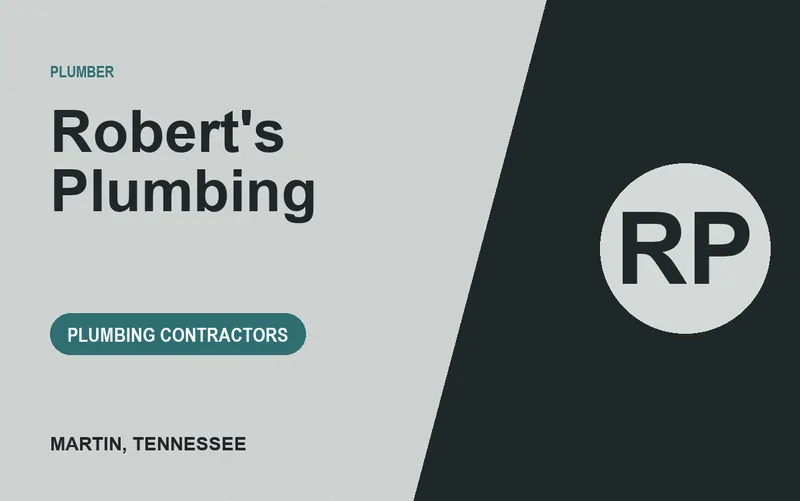 Robert's Plumbing in Martin, Tennessee