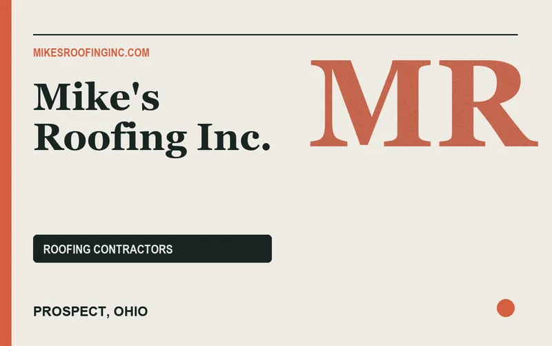 Mike's Roofing Inc. in Prospect, Ohio