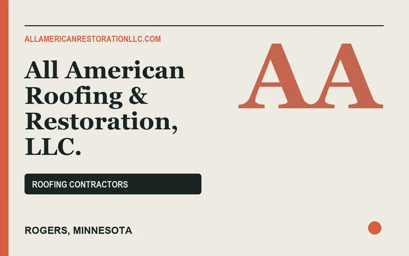 ALL AMERICAN ROOFING & RESTORATION, LLC. in Rogers, Minnesota