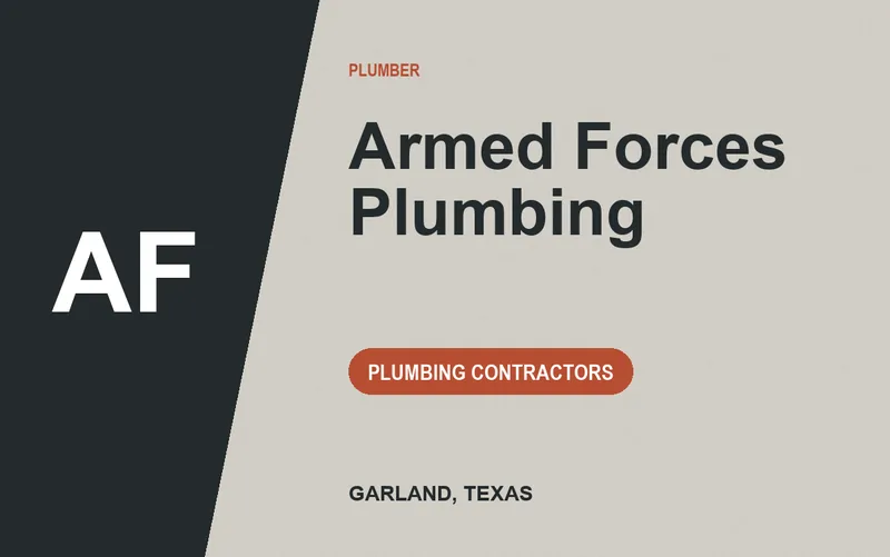 Armed Forces Plumbing in Garland, Texas