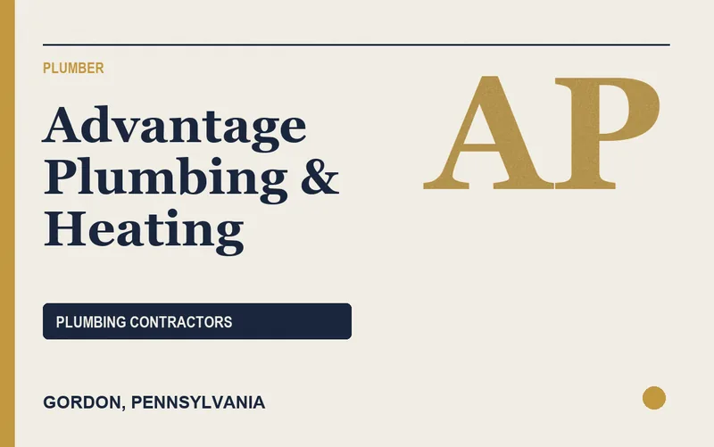 Advantage Plumbing & Heating in Gordon, Pennsylvania