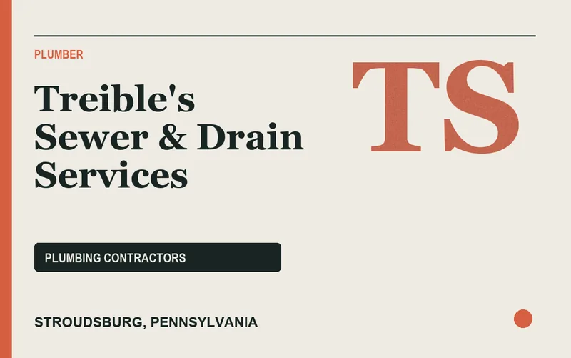 Treible's Sewer & Drain Services in Stroudsburg, Pennsylvania