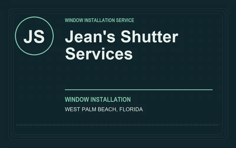 Jean's Shutter Services in West Palm Beach, Florida