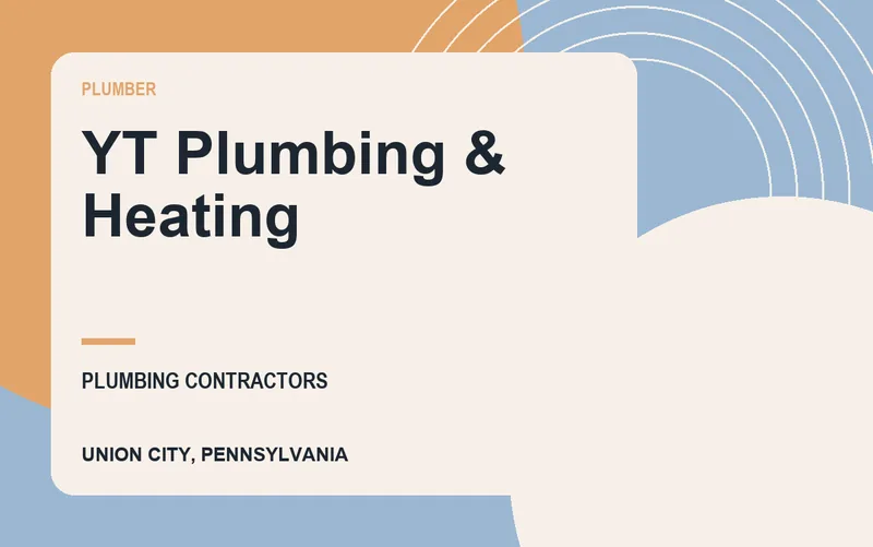 YT Plumbing & Heating in Union City, Pennsylvania