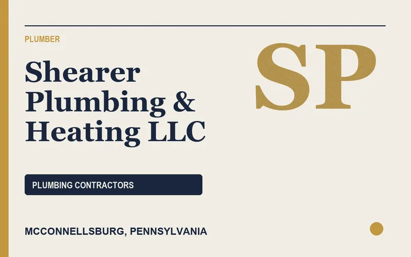 Shearer Plumbing & Heating Llc in Mcconnellsburg, Pennsylvania