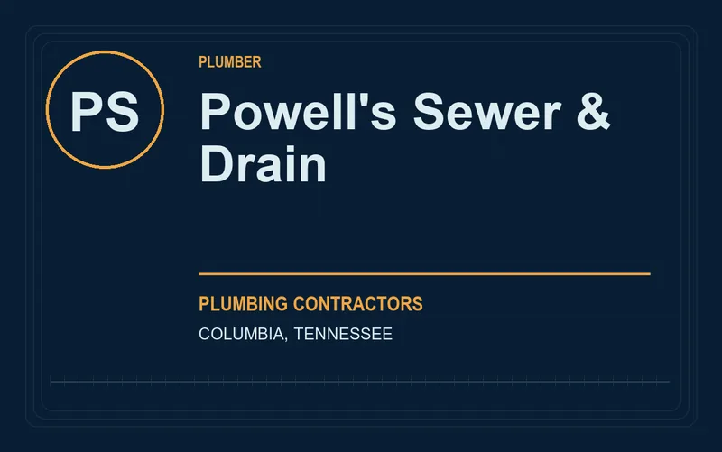 Powell's Sewer & Drain in Columbia, Tennessee