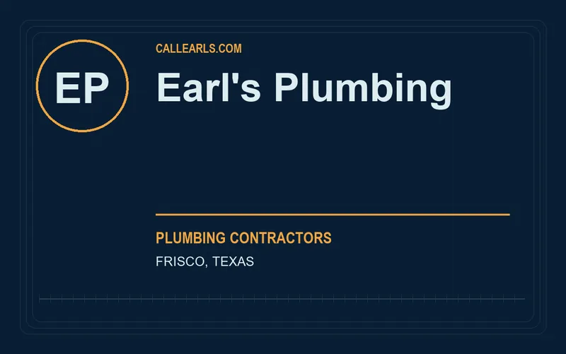 Earl's Plumbing in Frisco, Texas