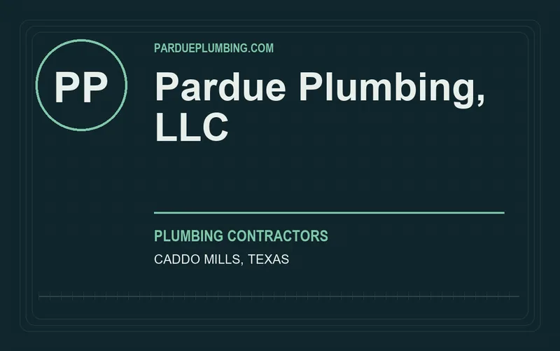 Pardue Plumbing, LLC in Caddo Mills, Texas
