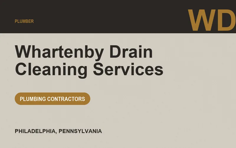Whartenby Drain Cleaning Services in Philadelphia, Pennsylvania