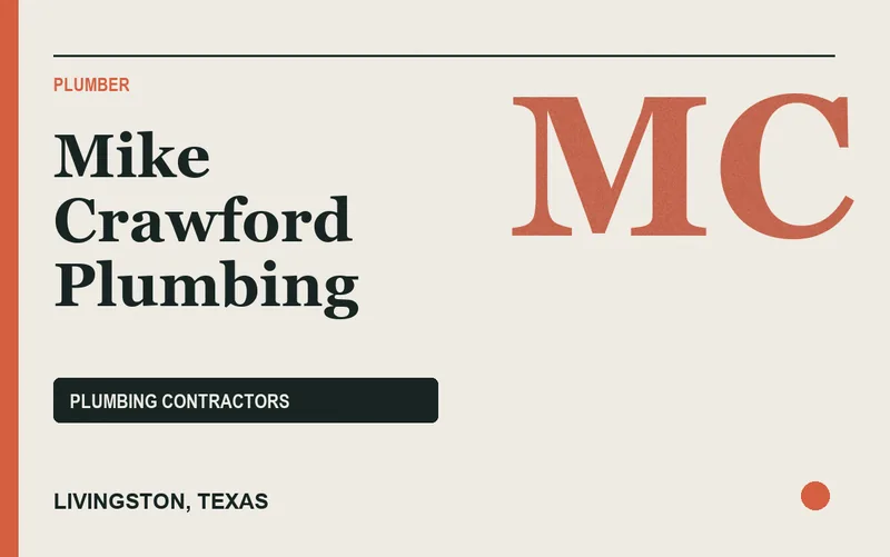 Mike Crawford Plumbing in Livingston, Texas