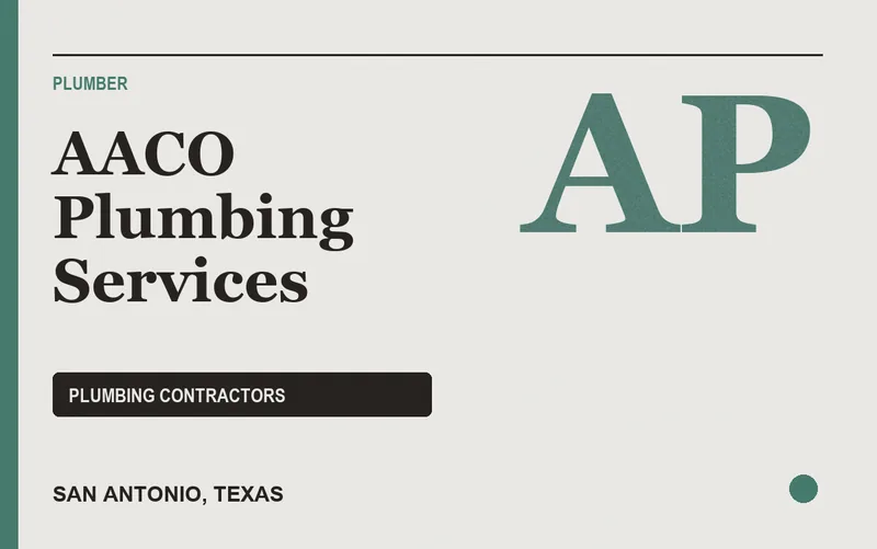 AACO Plumbing Services in San Antonio, Texas